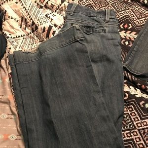 Trouser style jeans